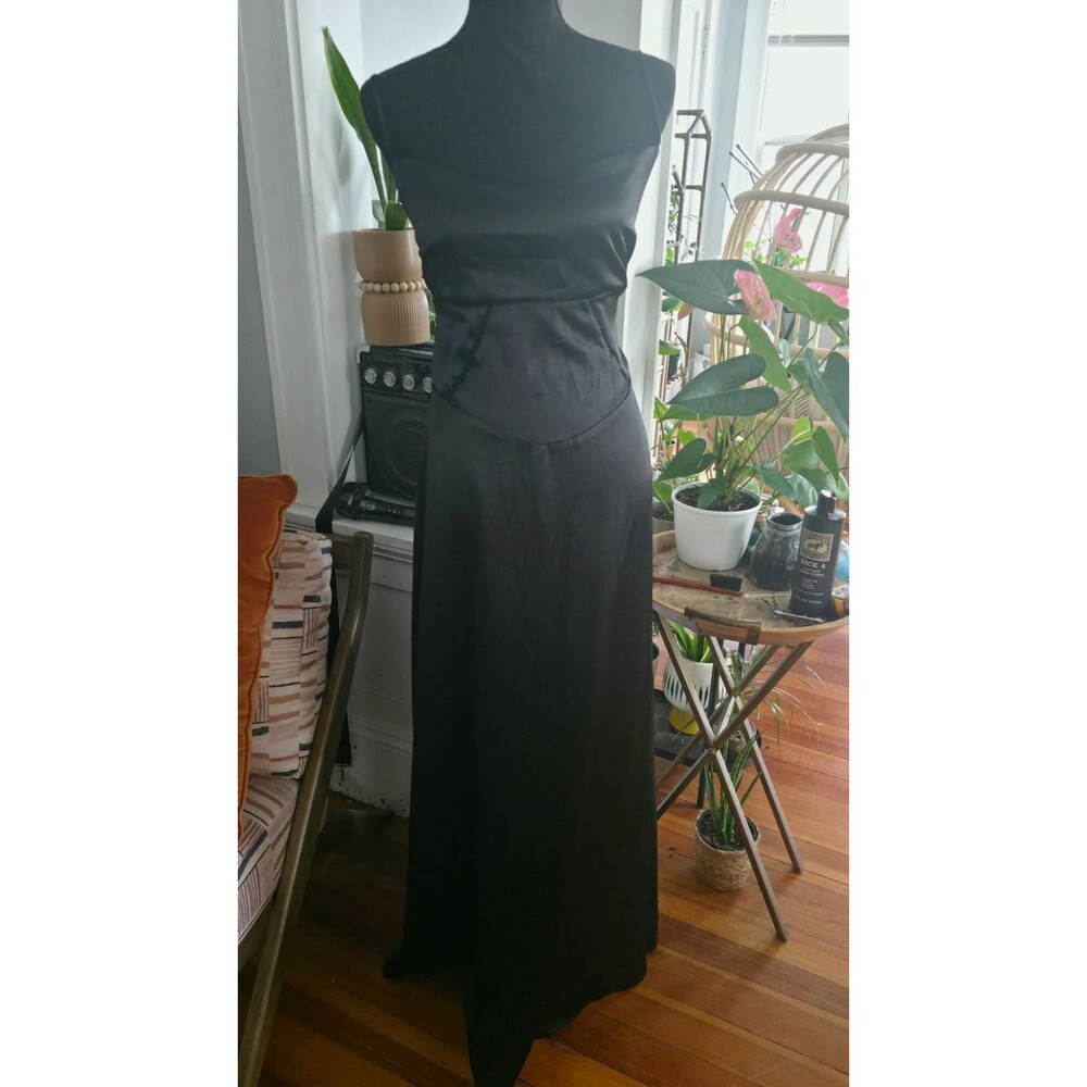 Women's Black Coquette Full Slip Petticoat XL Polyester Elastane Homecoming